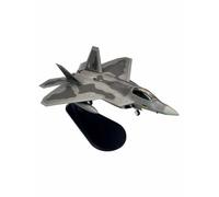 JXYAQTSOF Diecast Aeroplanes 1/100 For Metal F22 F-22 (with Stand) Die-cast Alloy Raptor Stealth Fighter Model Replica Military Aircraft Collection Display Gift