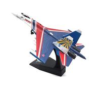 JXYAQTSOF Diecast Aeroplanes 1:100 For Russian Su-35 Super Side Fighter Simulation Alloy Military Model Finished Ornament(Su-35-D)