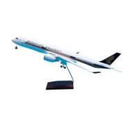 JXYAQTSOF Diecast Aeroplanes 1:125 Airbus For A350-900 Singapore Airlines Aircraft Model With Wheels And LED Lights 47 Cm