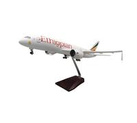JXYAQTSOF Diecast Aeroplanes 1:130 For Ethiopian B787 Jet Resin Airplane Model Airlines Aircraft Toys With Lights And Wheels(No light)