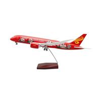 JXYAQTSOF Diecast Aeroplanes 1:130 For Hainan B787 Airlines Panda Die-Cast Model W Lights & Wheels Collection Home Display(With light)
