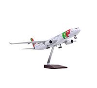 JXYAQTSOF Diecast Aeroplanes 1:135 Fit For Air Portugal Airbus A330 Resin Airplane With Lights And Wheels Collection Miniature Decoration(A)