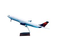 JXYAQTSOF Diecast Aeroplanes 1:135 For A330-300 Delta Aircraft Model With Wheels And LED Lights Airbus Collector Aircraft Model Scale