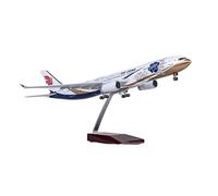 JXYAQTSOF Diecast Aeroplanes 1:135 Scale Airbus Fit For A330 Model AIR Aviation Airplane With Wheels & Lights Die-Cast Resin Airplane(A)