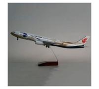 JXYAQTSOF Diecast Aeroplanes 1:135 Scale Airbus Fit For A330 Model AIR Aviation Airplane With Wheels & Lights Die-Cast Resin Airplane(B)