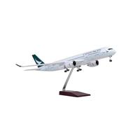 JXYAQTSOF Diecast Aeroplanes 1:142 For Cathay Pacific Airbus A350 Airliner Model Ornaments Finished Airshow Souvenirs(With light)
