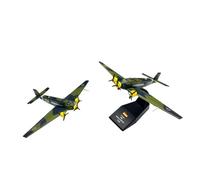 JXYAQTSOF Diecast Aeroplanes 1/144 for WWII Germany Junkers Ju52 die-cast metal military transport plane with stand Aviation alloy model military aircraft Collectible display gifts