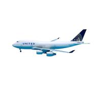 JXYAQTSOF Diecast Aeroplanes 1:150 Aircraft With Wheels And LED Lights For Boeing B747-400 Joint Scale Diecast Aircraft Model Ornament