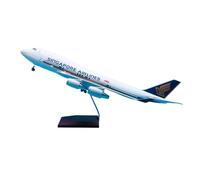 JXYAQTSOF Diecast Aeroplanes 1:150 Aircraft With Wheels And LED Lights For Boeing B747-400 Singapore Airlines Aircraft Model 47cm