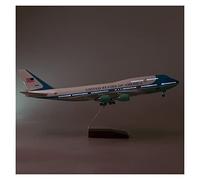 JXYAQTSOF Diecast Aeroplanes 1:150 Fit For Boeing 747 Air Force One Airlines Resin Model Aircraft Collectible With Light And Wheel(With light)