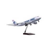 JXYAQTSOF Diecast Aeroplanes 1:150 For Boeing 747-400 Simulation Airliner Airplane Model Ornaments With Wheels And Lights(With light)