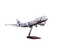 JXYAQTSOF Diecast Aeroplanes 1:150 Scale Airplane Model Fit For Boeing 747 Die Cast Resin Airplane Airbus With Lights And Wheels Toy Collection(A)