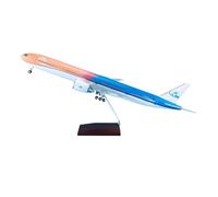 JXYAQTSOF Diecast Aeroplanes 1:158 For Boeing B777-300 KLM 47cm Aircraft Model With Wheels And LED Lights
