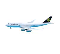 JXYAQTSOF Diecast Aeroplanes 1:160 For Boeing B747-8 Lufthansa Aircraft Model 47 Cm With Wheels And LED Lights Collectible Souvenir