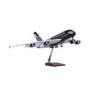 JXYAQTSOF Diecast Aeroplanes 1:160 For New Zealand Airlines Airbus A380 Diecast Model Airplane With Light And Wheel Collection(With light)