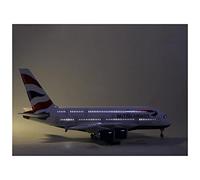 JXYAQTSOF Diecast Aeroplanes 1:160 Scale Model Aircraft Airbus Fit For A380 With Lights And Wheels Die-Cast Resin Aircraft Collection(B)
