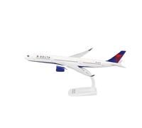 JXYAQTSOF Diecast Aeroplanes 1:200 For Delta A350-900 A350 Airlines Plastic Resin Assembly Aircraft Model Toy With Bracket