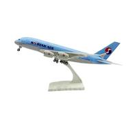 JXYAQTSOF Diecast Aeroplanes 1:240 For Airbus A380 Korea Airplane Model Resin With Stand Base Home Decor