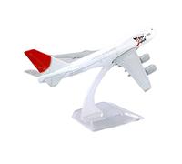 JXYAQTSOF Diecast Aeroplanes 1:400 Fit For B747-400 Red Airlines Aircraft Alloy Diecast Model Display Adult Gift With Base Plane