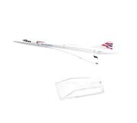 JXYAQTSOF Diecast Aeroplanes 1:400 For BRITISH AIRWAYS CONCORDE Airplane Model 16cm Diecast Metal Scale Planes