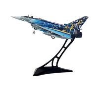 JXYAQTSOF Diecast Aeroplanes 1:72 Fit For Typhoon EF-2000 Fighter Blue Aircraft Alloy Diecast Model Adult Fans Gift Souvenir(With base)