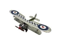 JXYAQTSOF Diecast Aeroplanes 1:72 For Bristol Bulldog Biplane Fighter Alloy Aircraft Model Collectible Toy Souvenir Display