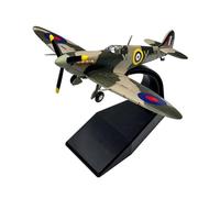 JXYAQTSOF Diecast Aeroplanes 1:72 For British Spitfire Fighter Plane Diecast Metal Aircraft Ornament Model Boy Birthday Toy Gift