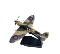 JXYAQTSOF Diecast Aeroplanes 1/72 For Die-cast Metal WWII British Spitfire Military Alloy Fighter Planemodel Airplane Toy (with Stand) Collection Display Gift