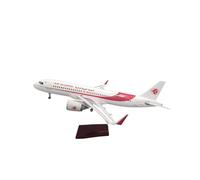 JXYAQTSOF Diecast Aeroplanes 1:80 For Air Algerie A320neo Airliner Aircraft Model Alloy Finished Products Static Ornaments(With light)