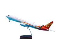 JXYAQTSOF Diecast Aeroplanes 1:85 Aircraft Model With Wheels And LED LightsFor Boeing B737-800 Hainan Airlines Aircraft Model 47 Cm