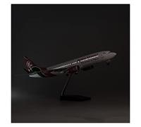 JXYAQTSOF Diecast Aeroplanes 1:85 Die-cast Alloy Model Fit For Aviation Boeing 737MAX Resin Airbus Airplane With Light Toy Ornament(B)
