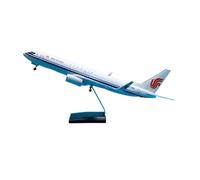 JXYAQTSOF Diecast Aeroplanes 1:85 For Boeing B737-800 Air China With Wheels And LED Lights Aircraft Model 47 Cm