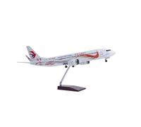 JXYAQTSOF Diecast Aeroplanes 1:85 For China Eastern 737 Peacock Painted Aircraft Model Simulation Airliner Ornament With Wheels Lights(With light)