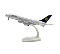 JXYAQTSOF Diecast Aeroplanes 20cm For Lufthansa A380 Airplane Model Miniature Plane Alloy Metal Airlines Diecast Aircraft Collections