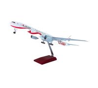 JXYAQTSOF Diecast Aeroplanes 47cm For UAE Presidential B747 Airplane Model Diecast Aircraft W LED Lights Display Stand(With light)