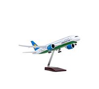 JXYAQTSOF Diecast Aeroplanes Fit For Scale Model Airplane Toy B787 Dreamliner With Lights And Wheels Die-Cast Resin Series 1/130(A)