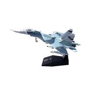 JXYAQTSOF For Russian Air Force Fighter Sukhoi Su-27 Diecast 1:100 Scale Metal Aircraft Military Collectible Model(SU-27)