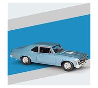 JXYAQTSOF For Scale Chevrolet 1970 Nova SS Vintage Coupe Alloy Car Model Collection Ornament 1 18(1)