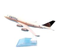 JXYAQTSOF For United Airlines Boeing 747 B747 400 Aviation Alloy Metal Aircraft Model With Stand 1:400 Scale Model Aircraft