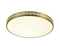 JXYDJH All Copper Ceiling Light Circle LED Ceiling Lamp Shade Ultra-Thin 1.9'' Energy Saving LED Lighting Fixture Low Profile Gold Ceiling Lamp for Hallway Kitchen Living Room - Warm White Dimmable
