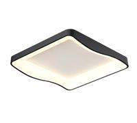 JXYDJH Modern LED Flush Mount Ceiling Lights Square Acrylic Lamp Shade 3CCT Dimming for Kitchen LED Ceiling Lamp Minimalist White Shade for Laundry Room Living Room Entryway Hallway & 20.4 in