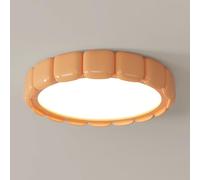 JXYDJH Nordic Cream Style Master Bedroom Fixture Minimalist Close to Ceiling Light Matte Green Finish LED Ceiling Lamp with Remote Control,20.4'' Easy to Install 3CCT Fixture for Kitchen, Hallway