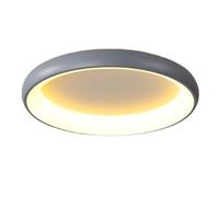 JXYDJH Round LED Ceiling Lamp Matte Black Flush Mount Ceiling Lights LED Warm Ceiling Light Fixture 23.6 Inch, 36W Ceiling Mount LED Ceiling Llamp for Master Bedroom Hallway Laundry Room Entryway