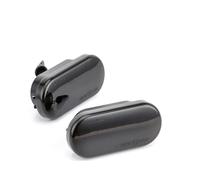 JXYFFS Mirror Indicator Car Fender Turn Signal Light Dynamic Side Marker Flash For SEAT For Ibiza 6L For Cordoba For Toledo For Leon MK1 MK2 Dynamic Turn Signal Light(Black 2 pcs)