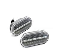 JXYFFS Mirror Indicator Car Fender Turn Signal Light Dynamic Side Marker Flash For SEAT For Ibiza 6L For Cordoba For Toledo For Leon MK1 MK2 Dynamic Turn Signal Light(Transparent 2 pcs)