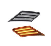 JXYFFS Mirror Indicator For 86 Side Marker Light Assembly Dynamic Blinker Amber Turn Signal Dynamic Turn Signal Light(Clear Lens Amber)