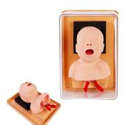 JXYQ Advanced Neonatal Intubation Trainer,Neonatal Intubation Manikin,Pediatric Intubation Manikin,First Aid Oral Nasal Intubation Airway Management Trainer,Child Tracheal Choking First Aid Model