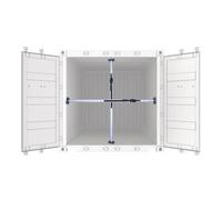 JXYQ Cargo Control Round Tub-e Load Bar, Truck Bed Divider, 2 Pack Adjustable Cargo Stabilizer Bar, Truck Bed Organizer Pickup, SUV, Minivan Small Trailers(183-221cm)