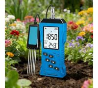 JXYQ Digital Soil Tester with NPK Sensor, pH Meter, Moisture & EC Reader, Portable Soil Fertility Detector for Agriculture and Gardening