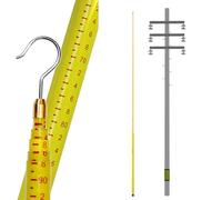 JXYQ High Voltage Measuring Stick,Professional Stretchable Leveling Rods for Accurate Height Measurement - 10m/32.8ft Measuring Stick for Trucks, Telecom Towers & Substation Surveying (2 Pack)